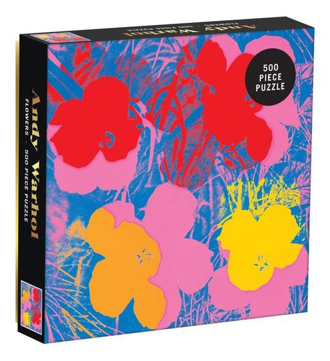 Puzzle 500Pcs Flores De Andy Warhol Mudpuppy-1