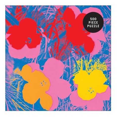 Puzzle 500Pcs Flores De Andy Warhol Mudpuppy-2