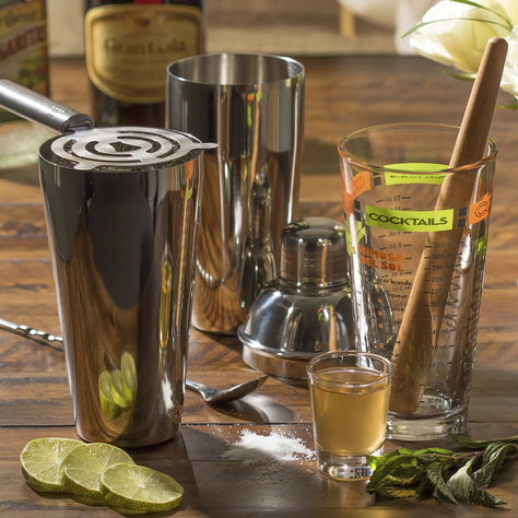 Shaker/coctelera Set 3 Pzas Libbey-2