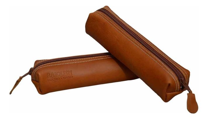 Estuche De Cuero Multiuso Tubo Hecho A Mano Raiquen-1