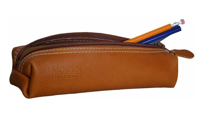 Estuche De Cuero Multiuso Tubo Hecho A Mano Raiquen-5