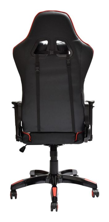 Silla Gamer Escritorio Ergonómica Negra Roja Levo-5