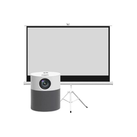 Telón 80 pulgadas + Proyector Led 360º Full HD Levo-0