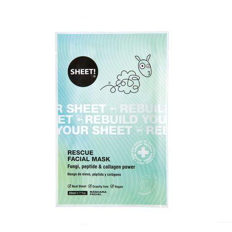 Mascarilla Rescue Sos De Colágeno Vegano De Champiñón Sheet-0