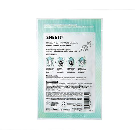 Mascarilla Rescue Sos De Colágeno Vegano De Champiñón Sheet-1