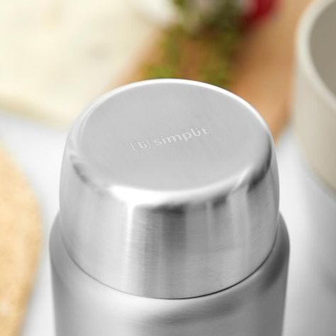 Pack 2 Termos De Comida 750ml Rosado Y Gris Simplit-1