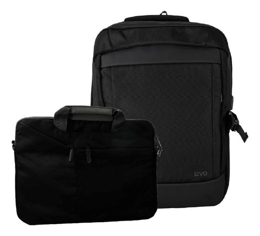 Mochila WOLF Negra 15,6" + Funda Notebook Negro 15,6" LEVO-0