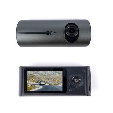 Cámara De Video Camtek R300 Dvr Hd Doble Auto Gps-0