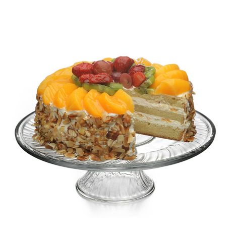 PLATO TORTA DE VIDRIO C/PIE 31 CM. LIBBEY-0