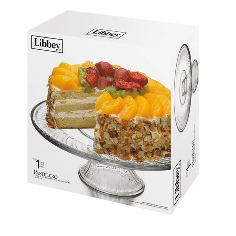 PLATO TORTA DE VIDRIO C/PIE 31 CM. LIBBEY-1