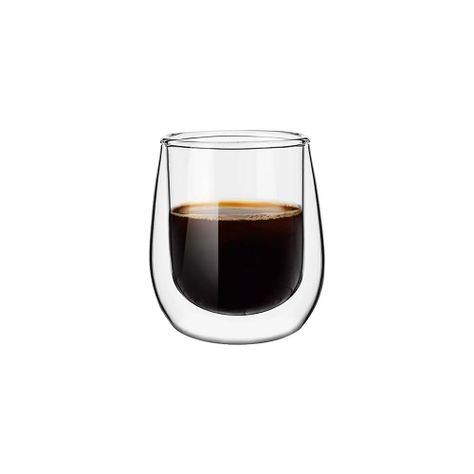 Set 2 Tazas Vidrio Doble Pared Expreso 80 ml Simplit-1