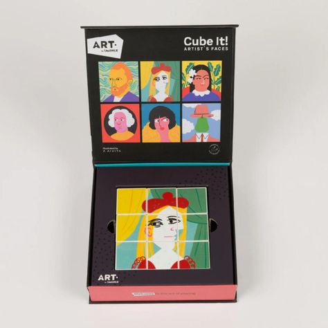 Juego de Memoria Rostros de Artistas Cube it! Imanix-1