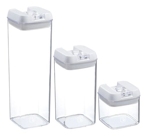 Set de 3 Contenedores Herméticos Plástico Simplit-2