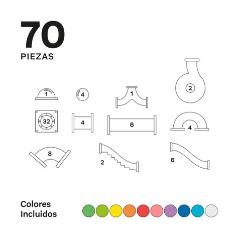 Imanix Tobogán 70 Piezas Magnéticas-5