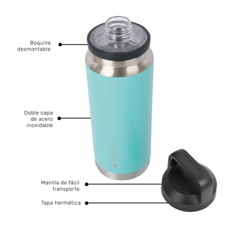 Botella Térmica Insulada Indo 800ml Light Blue Lhotse-2