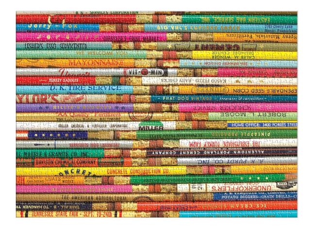 Puzzle 1000Pcs Lapices Vintage Con Aluminio Mudpuppy-0