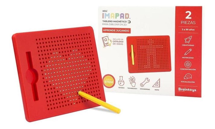Imapad Mini Juego Mágnético Rojo-2