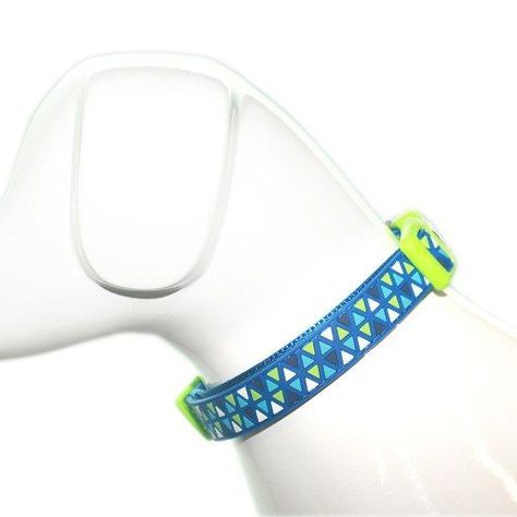 Collar Triángulo Azul Talla L Perro Mascan-0
