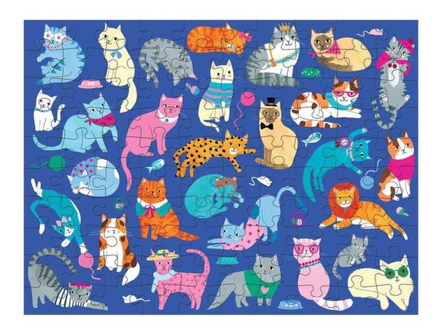 Puzzle 100Pcs Doble Perros Y Gatos Mudpuppy-2