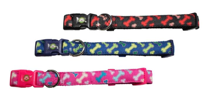 Collar Huesos Perro L Fucsia Mascan-3