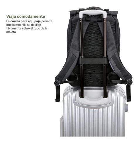 Mochila Antirrobo Lhotse Gris Oscuro MA147-5