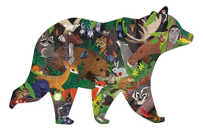 Puzzle 300Pcs Con Forma Bosque Mudpuppy-0