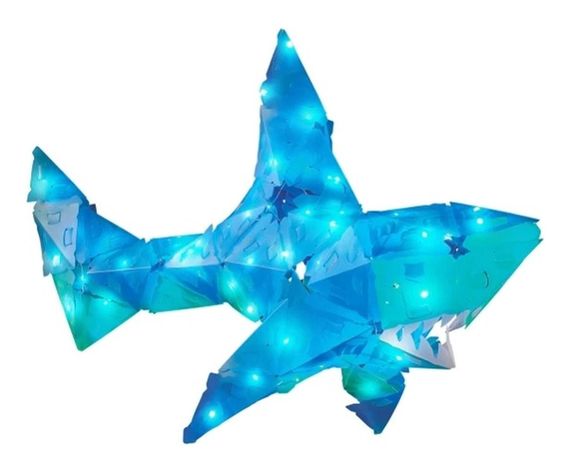 Rompecabezas Con Iluminacion 3d Grande Tiburon Creatto-0