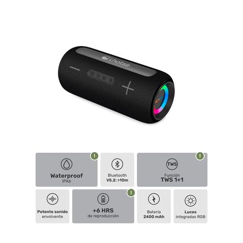 Parlante Portátil Inalámbrico Bluetooth Journey-2