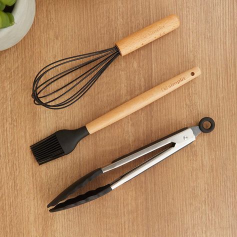 Set 12 Utensilios Cocina Silicona Negro Simplit-6