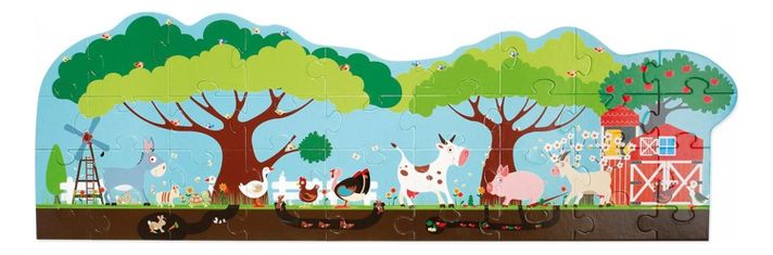 Puzzle 36pcs De Piso Granja Scratch Europe-0