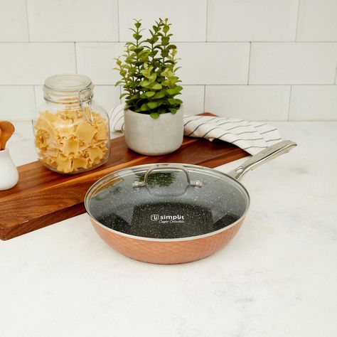 Sartén Antiadherente Tapa 28cm Copper Simplit-1