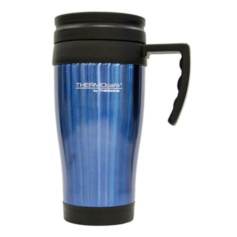 Mug Thermos Acero Inoxidable 420 Ml Azul-0