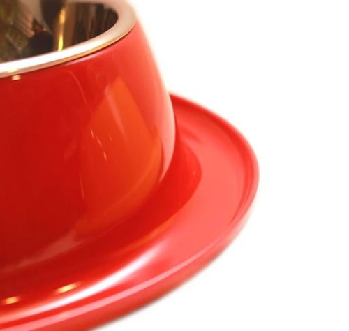 Plato Melamina Anti-hormigas Rojo Para Perro S Mascan-2