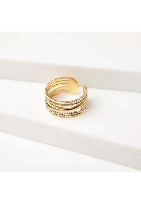 Anillo  19v69 Dorado Mujer STR270-0