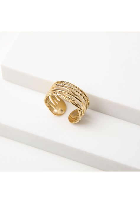 Anillo  19v69 Dorado Mujer STR270-1