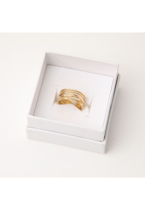 Anillo  19v69 Dorado Mujer STR270-2