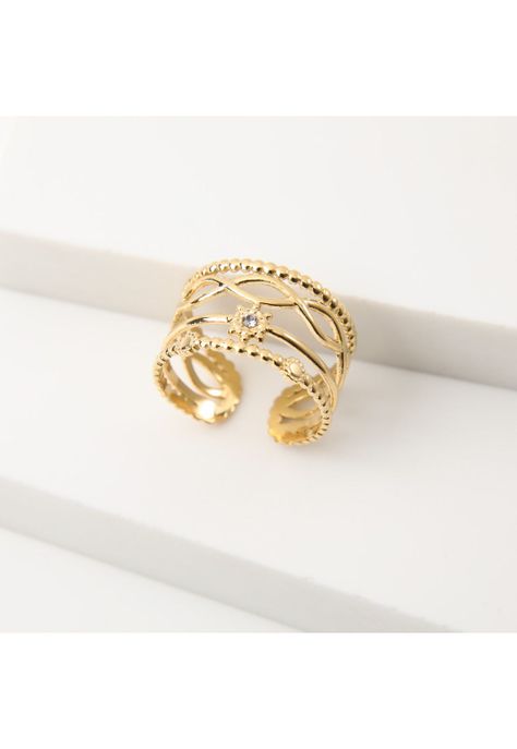 Anillo  19v69 Dorado Mujer STR445-1