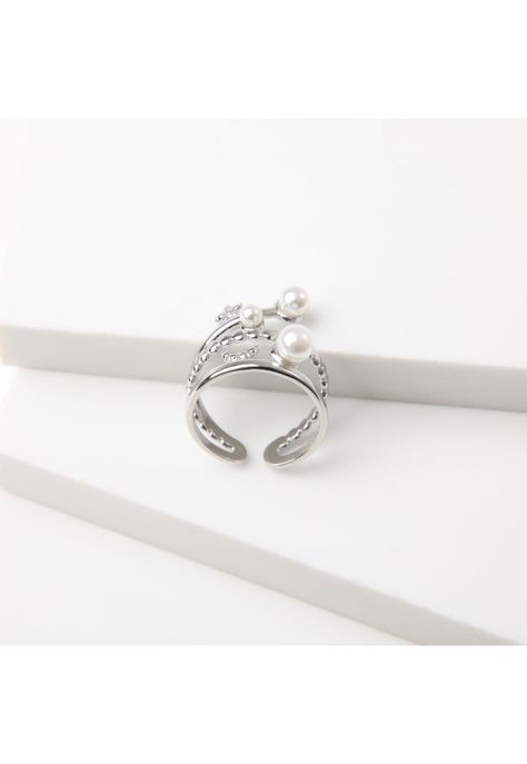 Anillo  19v69 Plateado Mujer STR166-0