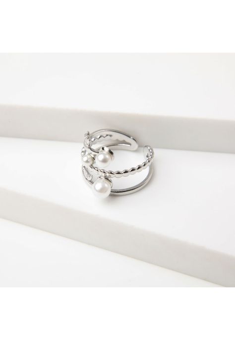 Anillo  19v69 Plateado Mujer STR166-1