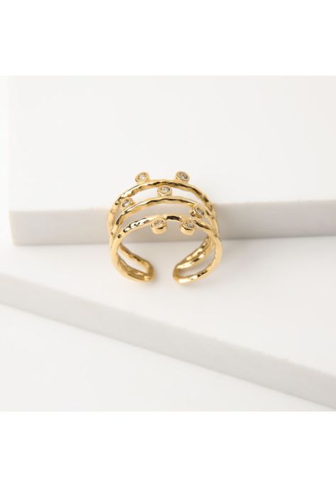 Anillo  19v69 Dorado Mujer STR167-0