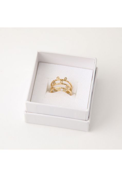 Anillo  19v69 Dorado Mujer STR167-2