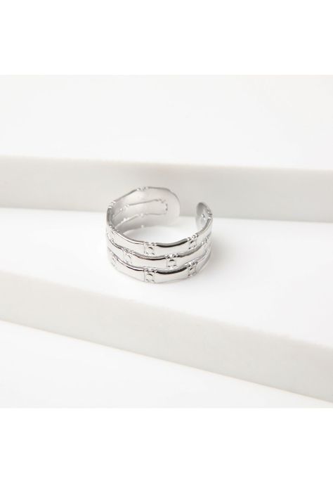 Anillo  19v69 Plateado Mujer STR200-0