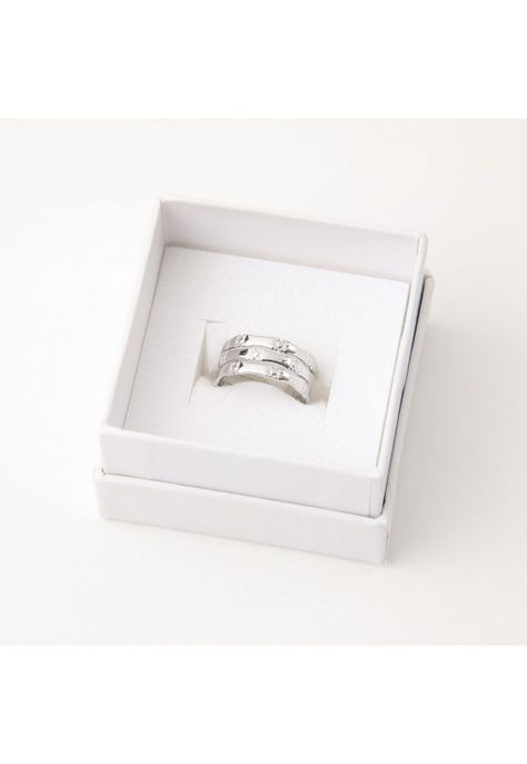 Anillo  19v69 Plateado Mujer STR200-2