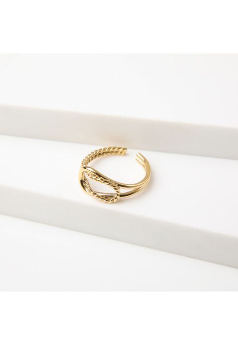 Anillo  19v69 Dorado Mujer STR220-1