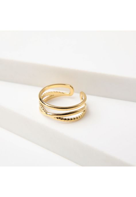 Anillo  19v69 Dorado Mujer STR402-0