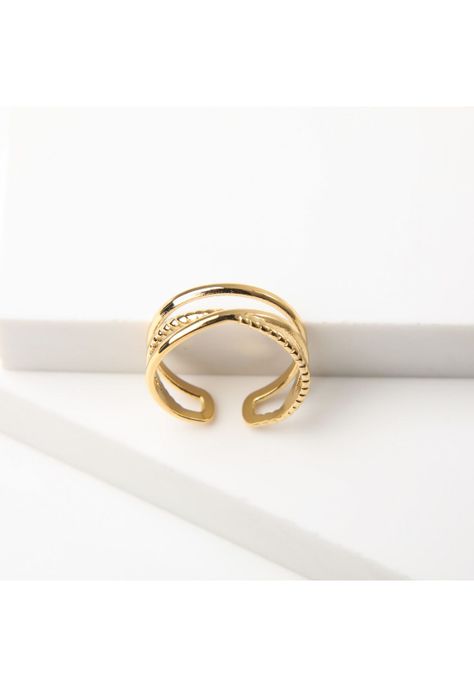 Anillo  19v69 Dorado Mujer STR402-1