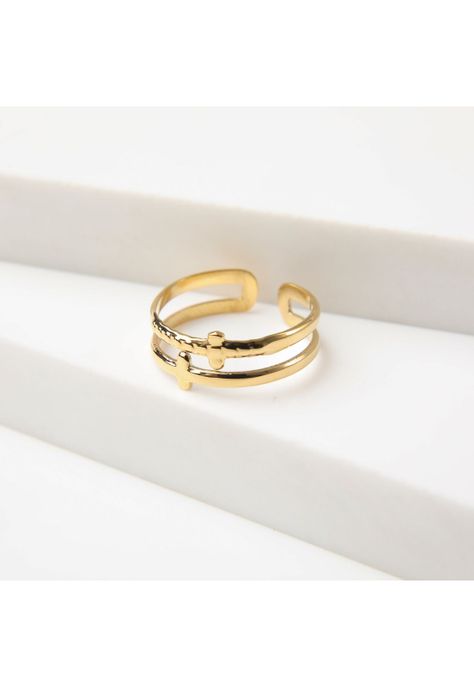 Anillo  19v69 Dorado Mujer STR223-1