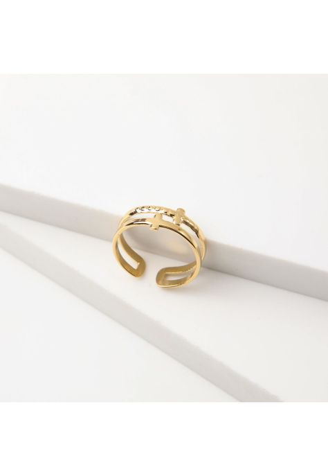 Anillo  19v69 Dorado Mujer STR223-2
