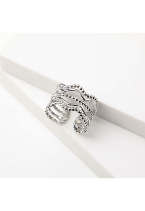 Anillo  19v69 Plateado Mujer STR348-0