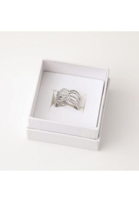 Anillo  19v69 Plateado Mujer STR348-2